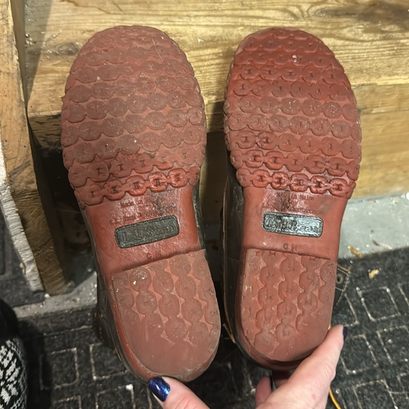 LL Bean Duck Boots 8’ Bison Dark Brown/Red - Picture 9 of 9